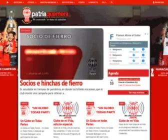 Patriaquemera.com.ar(Club Atlético Huracán) Screenshot