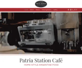 Patriastationcafe.com(Cafe) Screenshot