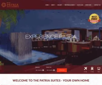 Patriasuites.com(Luxury Hotels in Rajkot) Screenshot