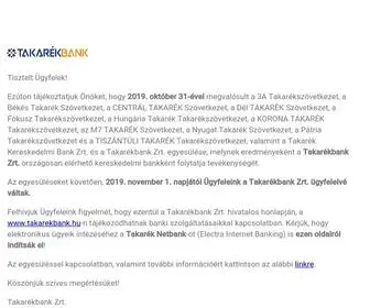 Patriatakarek.hu(Takarékbank) Screenshot