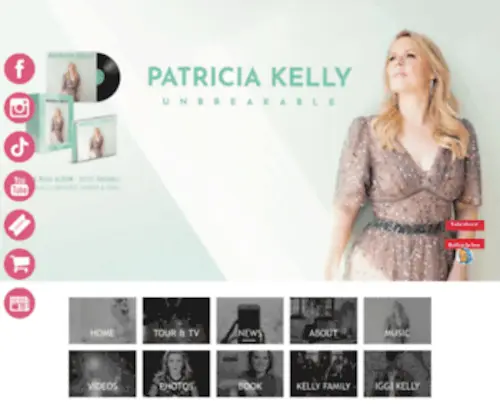 Patricia-Kelly.com(Patricia Kelly (The Kelly Family) Official) Screenshot