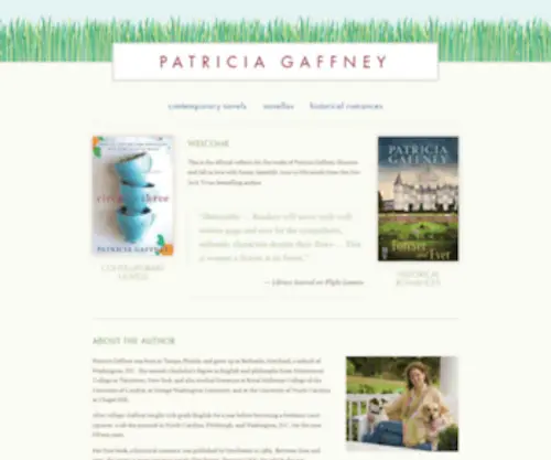 Patriciagaffney.com(Official Website for Patricia Gaffney) Screenshot