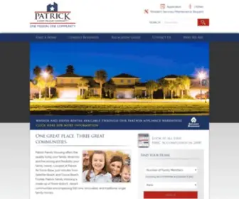 Patrick-Family-Housing.com(Military Housing) Screenshot