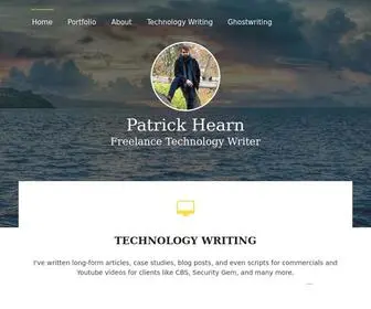 Patrick-Hearn.com(Patrick Hearn Freelance Technology Writer) Screenshot