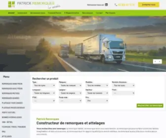 Patrick-Remorques.fr(Constructeur remorque) Screenshot