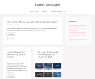 Patrick-Scheyder.com(Patrick Scheyder) Screenshot