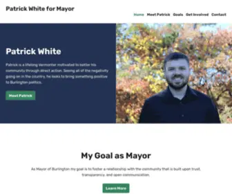 Patrick4Mayor.com(Patrick White Patrick) Screenshot