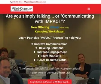 Patrickdonadio.com(Communicate, Present, and Lead with Greater IMPACT) Screenshot