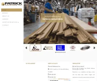 Patrickind.com(Patrick Industries) Screenshot