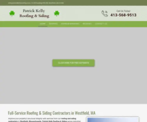 Patrickkellyroofing.com(Patrick Kelly Roofing) Screenshot