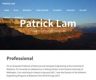 Patricklam.ca(Patrick Lam) Screenshot