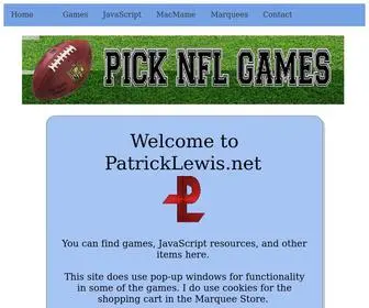 Patricklewis.net(Website of Patrick Lewis. My site inc) Screenshot
