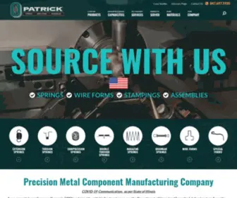 Patrickmfg.com(Patrick Spring) Screenshot