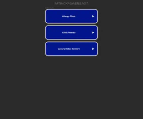 Patrickpowers.net(Patrick Powers) Screenshot