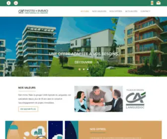 Patriimmo.com(Accueil) Screenshot