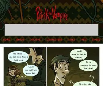 Patrikthevampire.com(Patrik the Vampire) Screenshot