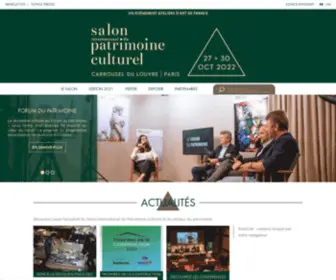 Patrimoineculturel.com(Salon International du Patrimoine Culturel) Screenshot