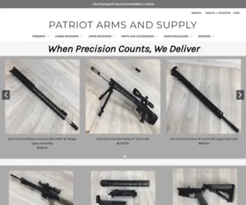 Patriotarmsandsupply.com(AR15) Screenshot