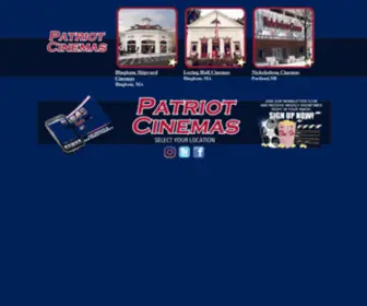 Patriotcinemas.com(Patriot Cinemas) Screenshot