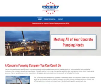 Patriotconcretepumping.com(Concrete-Pumping Company) Screenshot