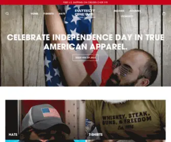 Patriotcrew.co(Patriotic Clothing & Apparel) Screenshot