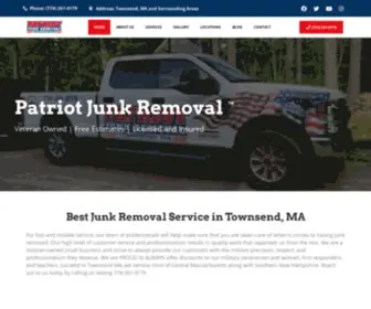 Patriotdumpsters.com(Patriot Junk Removal) Screenshot