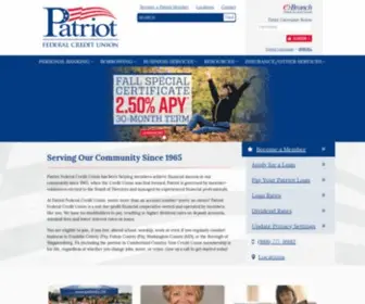Patriotfcu.org(Patriot Federal Credit Union) Screenshot