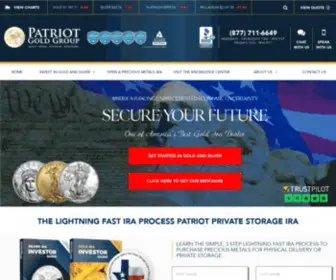 Patriotgoldgroup.com Screenshot