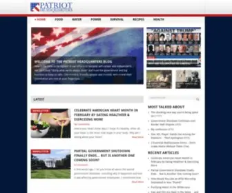 Patriotheadquarters.com(Patriot Headquarters Blog) Screenshot