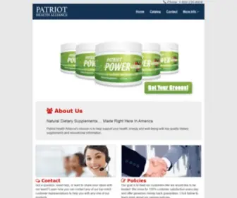 Patriothealthalliance.com(Patriot Health Alliance) Screenshot