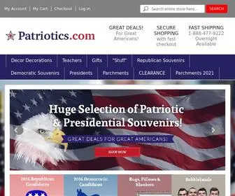 Patriotics.com(Large selection of patriotic americana inc) Screenshot