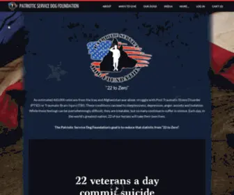 Patrioticservicedogfoundation.org(PSDF) Screenshot