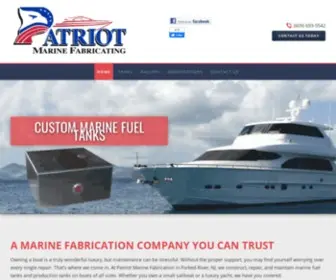 Patriotmarinefab.net(Marine Fuel Tanks) Screenshot