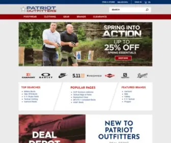 Patriotoutfitters.com(Patriot Outfitters) Screenshot