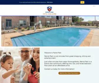 Patriotparkplano.com(Apartments in Plano) Screenshot