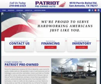 Patriotpreownedauto.com(Patriot Preowned Auto) Screenshot