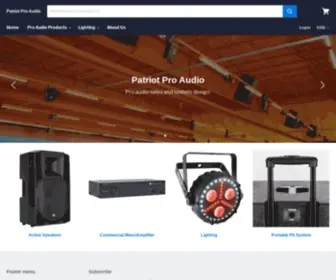 Patriotproaudio.com(Patriot Pro Audio) Screenshot