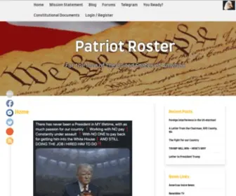 Patriotroster.com(For the love of the United States of America) Screenshot