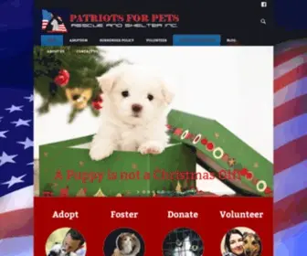 Patriotsforpets.com(Patriots for pets) Screenshot