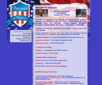 Patriotsonpurpose.com(Patriots On Purpose) Screenshot