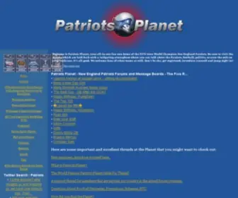 Patriotsplanet.com(New England Patriots Fan Site) Screenshot
