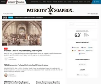 Patriotssoapbox.com(Patriots' Soapbox 24/7 News Network) Screenshot