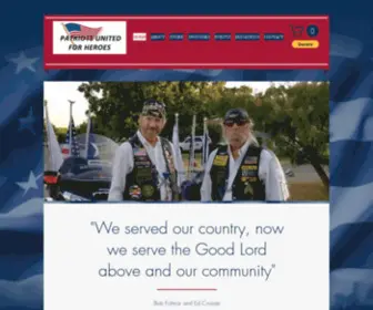 Patriotsunitedforheroes.org(Our mission) Screenshot