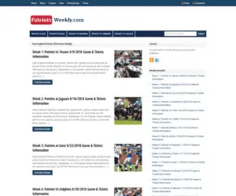 Patriotsweekly.com(New england patriots) Screenshot