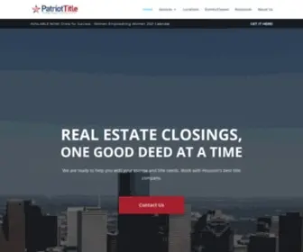 Patriottitletx.com(Patriot Title) Screenshot