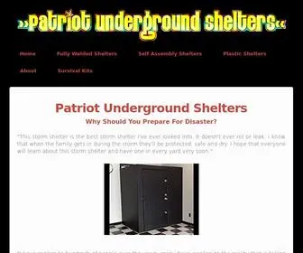 Patriotundergroundshelters.com(Patriot Underground Shelters) Screenshot