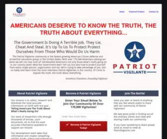 Patriotvigilante.com(Patriot Vigilante) Screenshot