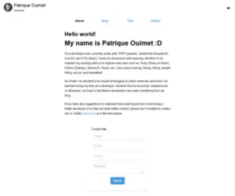 Patriqueouimet.ca(Patriqueouimet) Screenshot