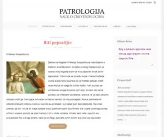 Patrologija.com(Patrologija, nauk o crkvenim ocima) Screenshot