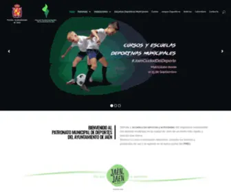 Patronatodeportesjaen.es(Patronato Municipal de Deportes de Jaén) Screenshot